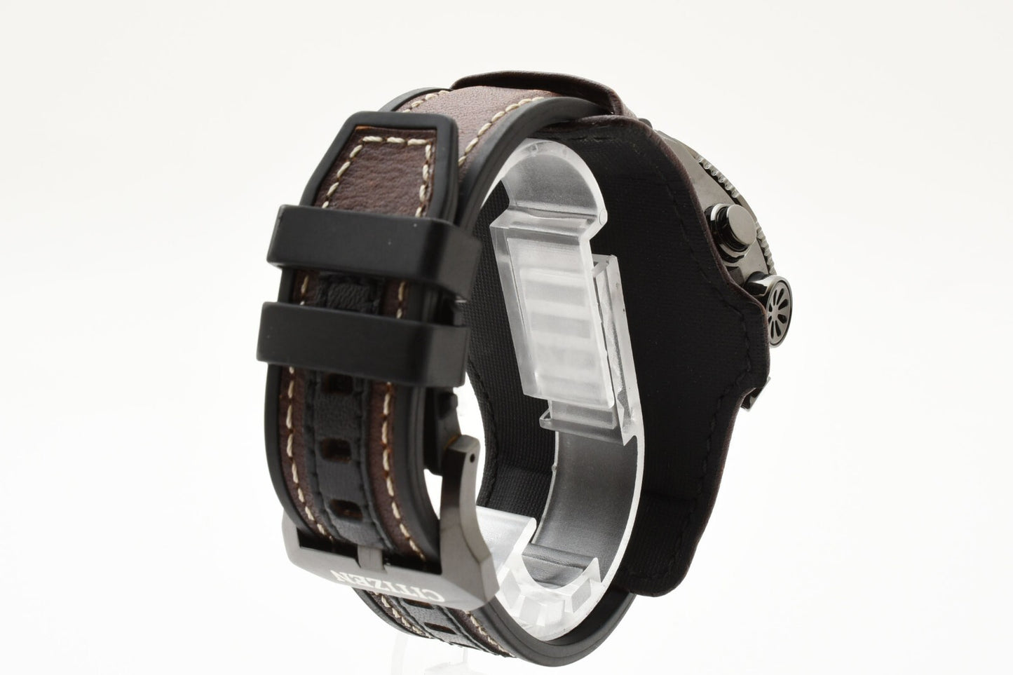 TOP MINT Citizen QZ J280-R013581 Solar Promaster Date Black Mens Wristwatch JP