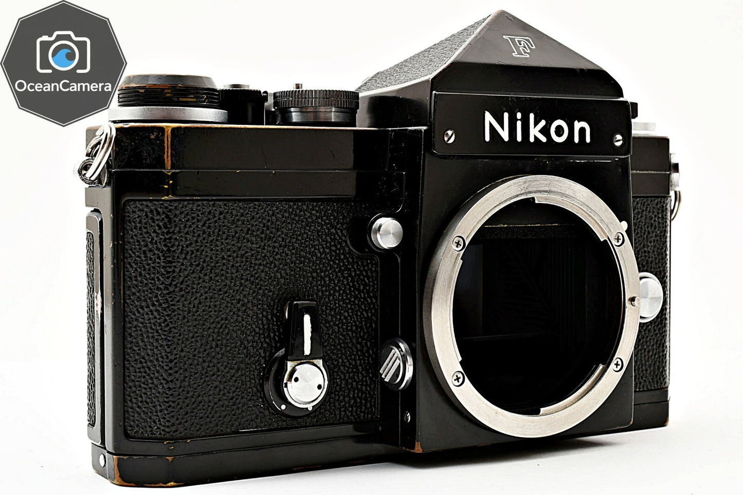 SN739xxxx *Exc+5* Nikon F Eye Level Apollo Black 35mm SLR Film Camera Body JAPAN