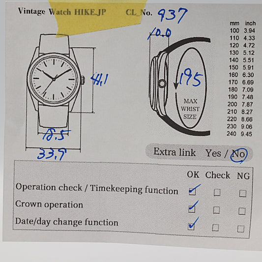 *Exc+5* Vintage 1977 SEIKO Matic-p 5106-7000 Automa White Round 34mm Mens Watch