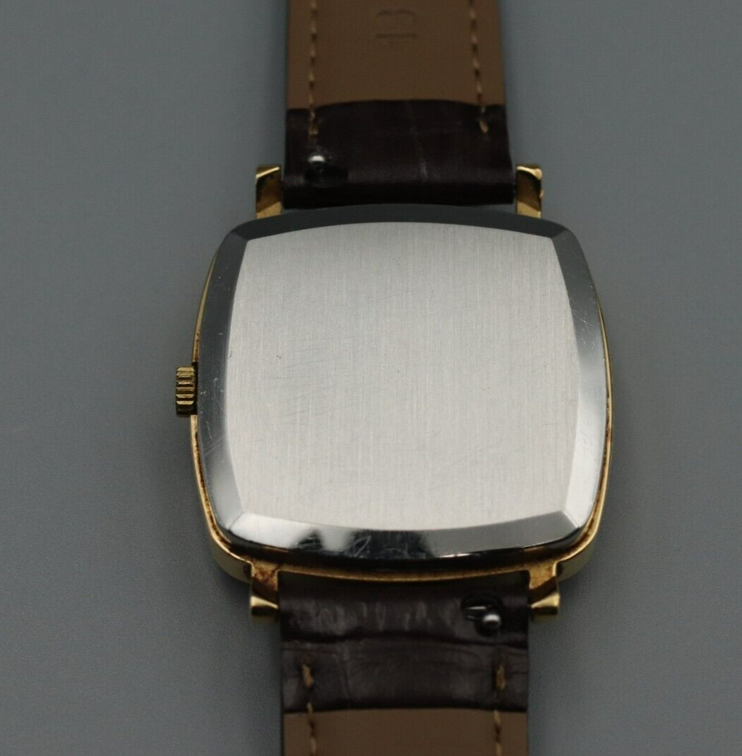 *NEAR MINT* Vintage OMEGA De Ville Cal.1012 Automatic Gold Dial Date Mens Watch