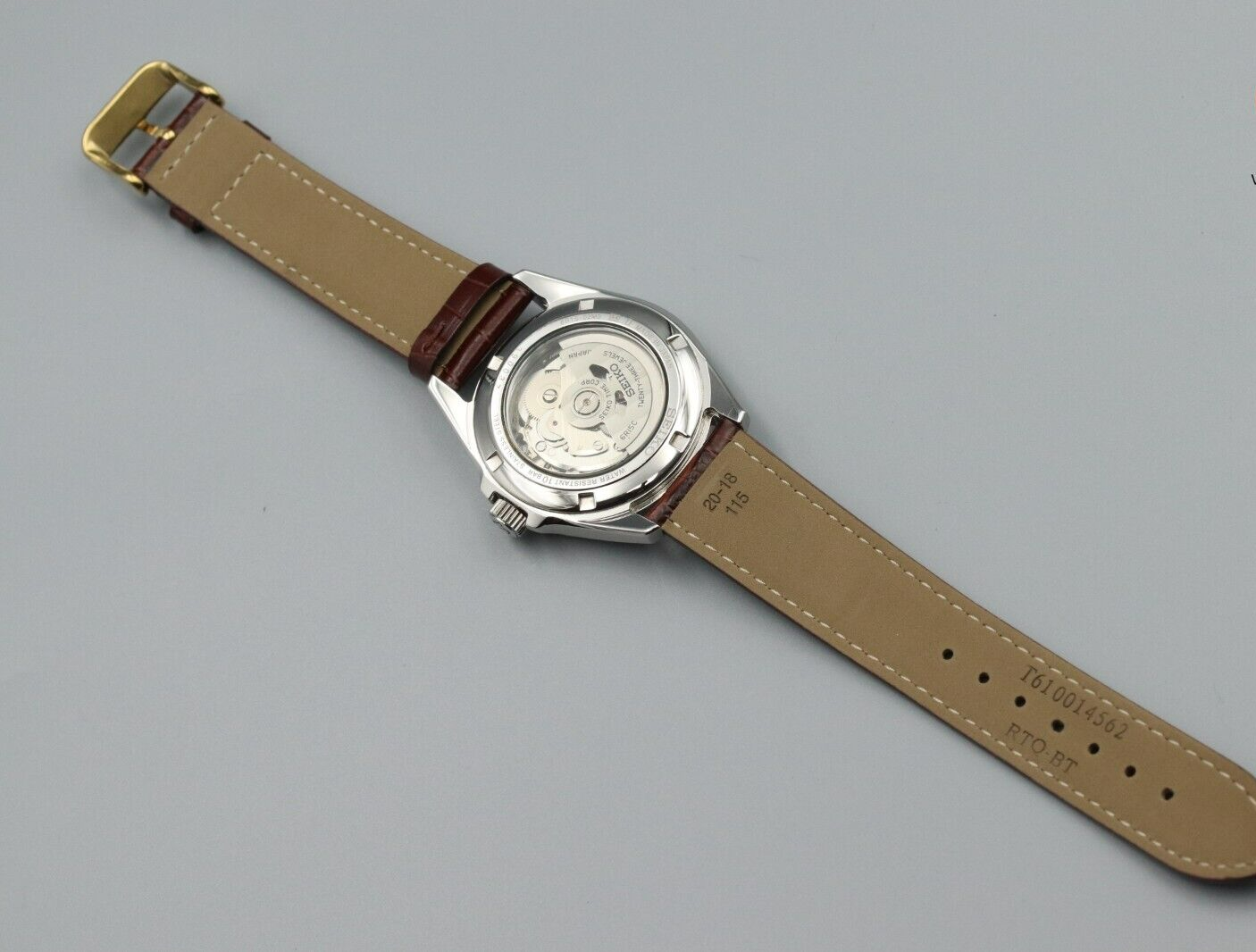 *MINT* Vintage Seiko Presage 6R15-02M0 Automatic Black Dial 23J Round Mens Watch
