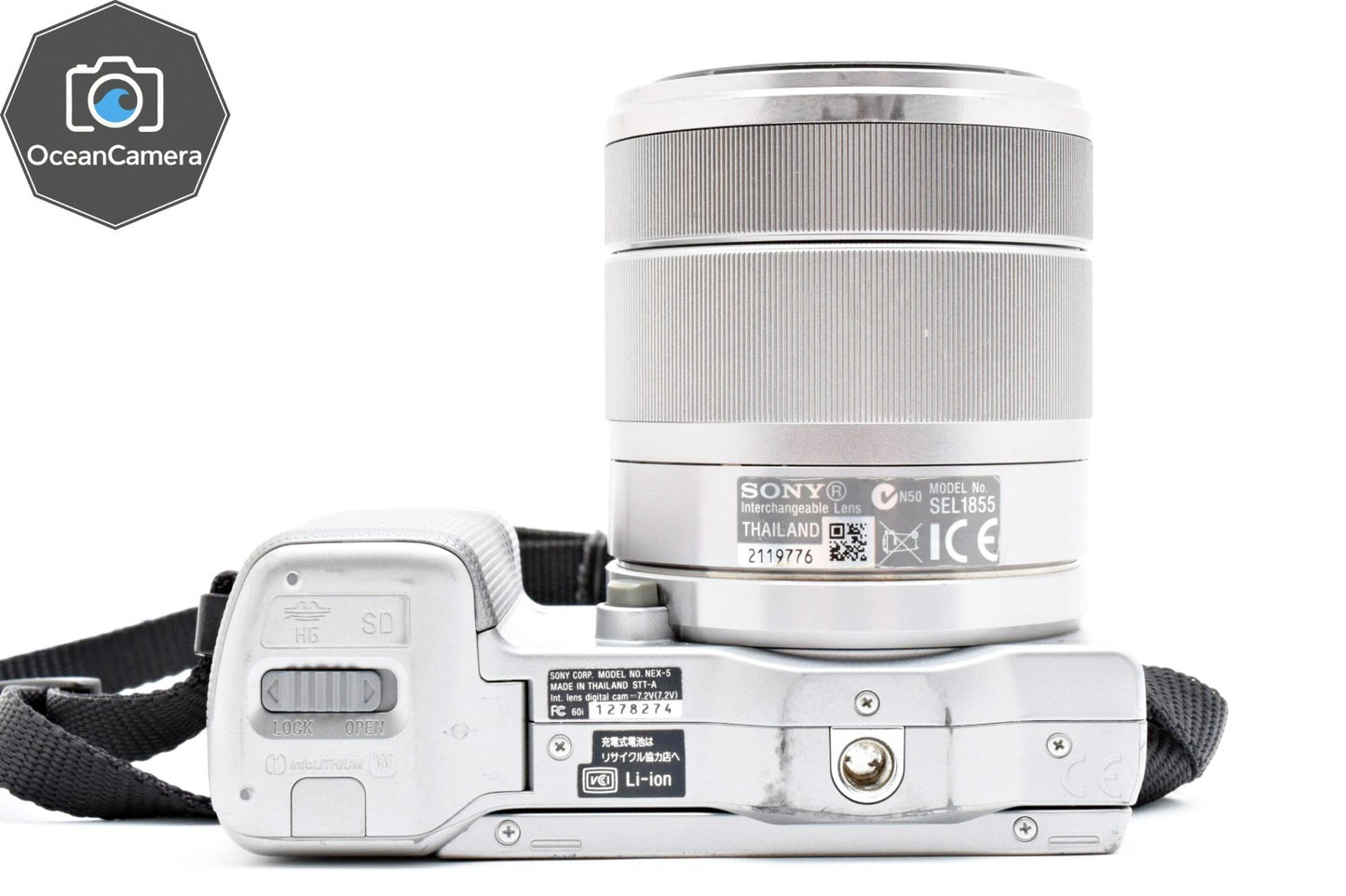 SONY NEX-5 Silver Mirrorless Digital Camera 18-55mm Lens Japanese language only