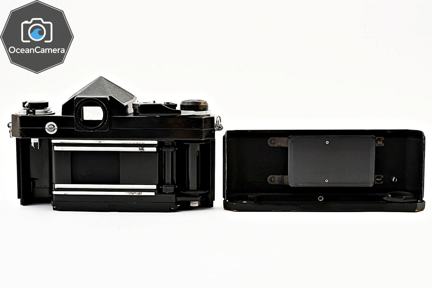 SN739xxxx *Exc+5* Nikon F Eye Level Apollo Black 35mm SLR Film Camera Body JAPAN
