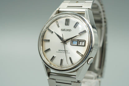 *Exc+4* Vintage 1967 SEIKO SEIKOMATIC 6216-9000 Automatic Silver 37mm Mens Watch