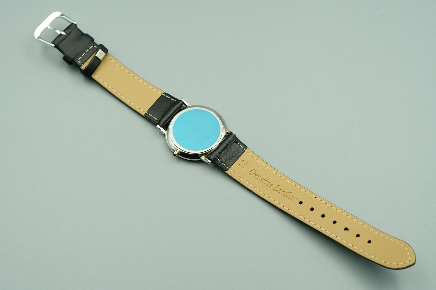 *NEAR MINT* Vintage 1988 SEIKO CREDOR 2F70-0290 Qz Silver Round 31mm Mens Watch