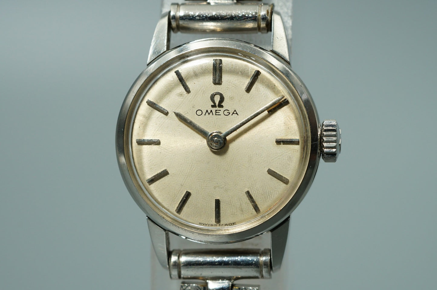 Exc+5 Vintage1963 OMEGA  Cal.620 Ref.511.015 Hand Wind Silver 20mm Women Watch