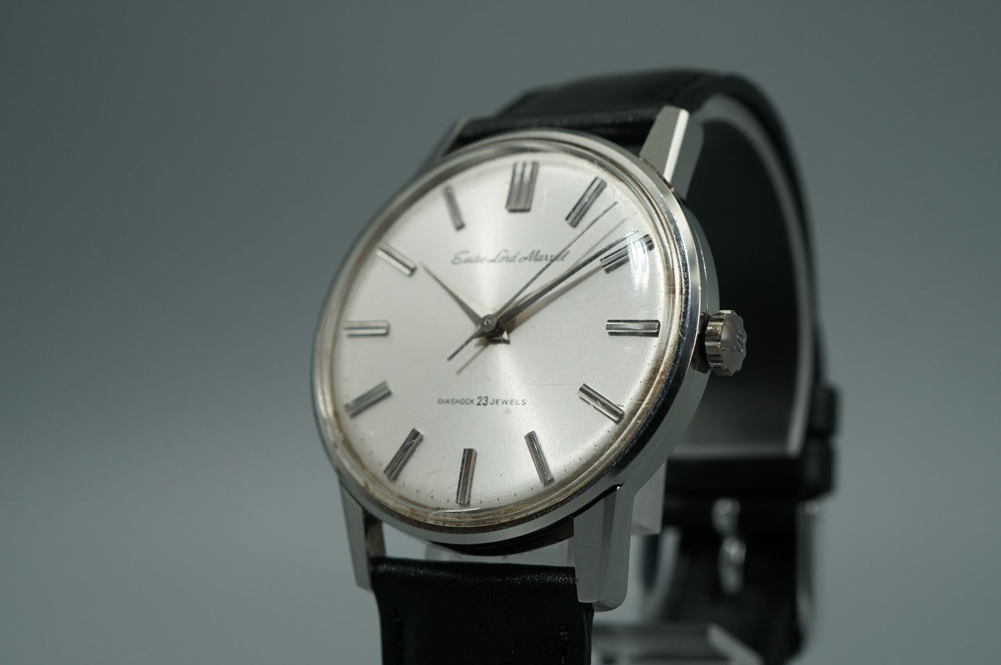 Vintage 1964 SEIKO Lord Marvel 5740-1990 Hand Wind Silver Round 36mm Mens Watch