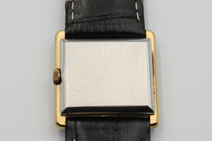 N MINT* Vintage OMEGA De Ville Cal.625 Hand Winding Gold Dial Square Women Watch