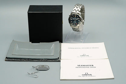 Exc+5 1990s OMEGA Seamaster Cal.1109 Ref.168.1502 Automatic Blue 36mm Mens Watch