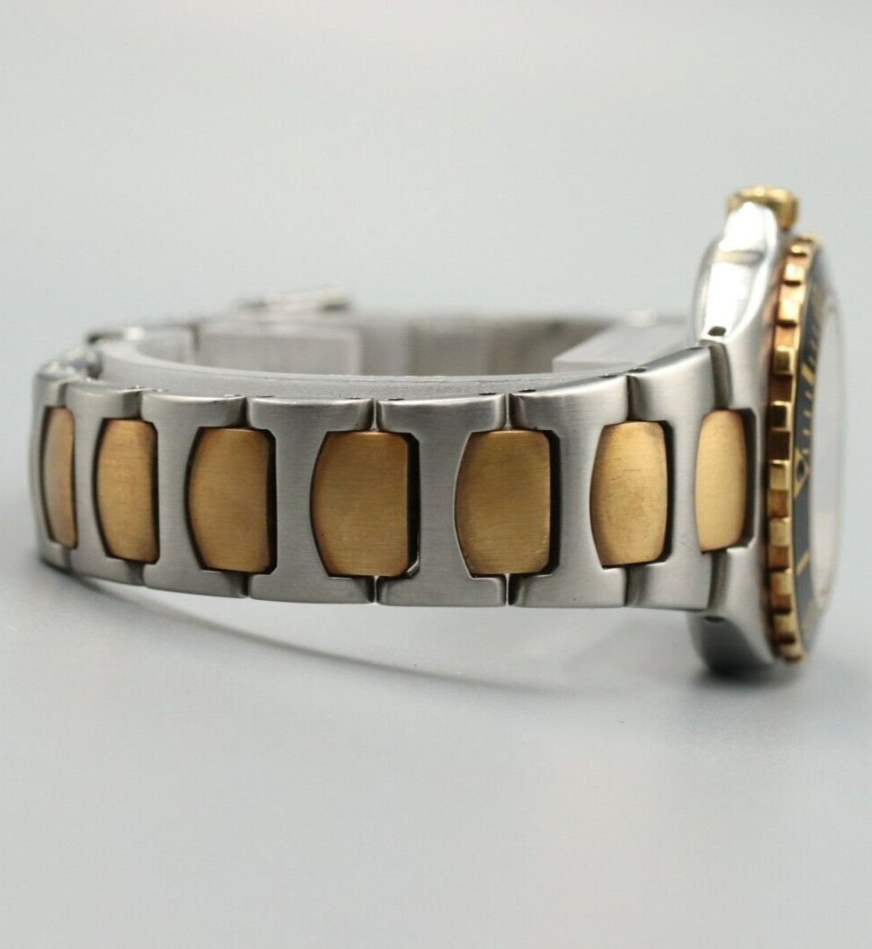 *N MINT* Vintage OMEGA Seamaster Professional 200M Quartz Gold Dial Women Watch