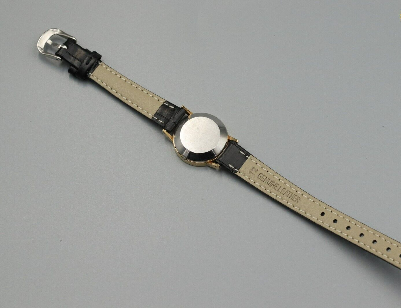 *Exc+5* Vintage OMEGA De Ville Cal.1351 Quartz Gold Roman Dial Round Women Watch