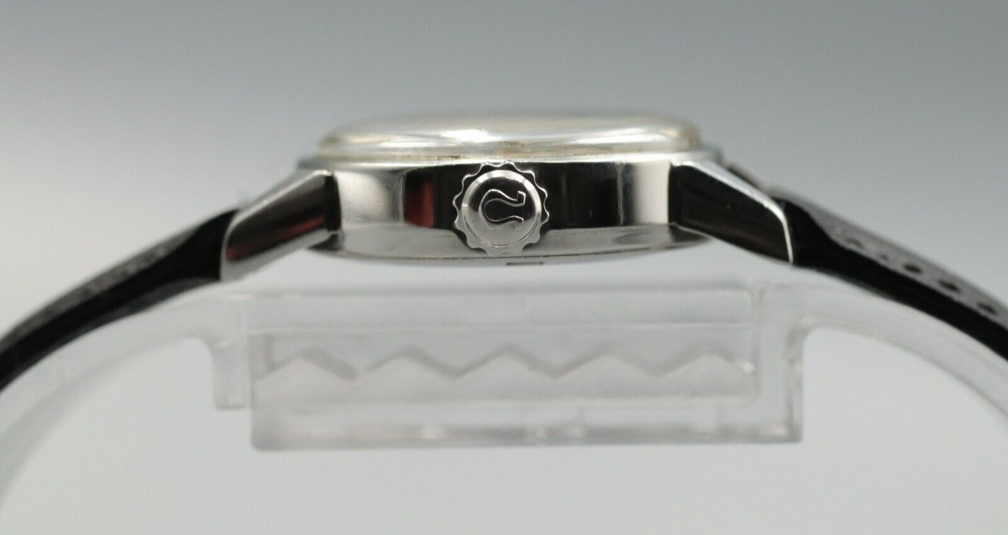 *MINT* Vintage OMEGA Seamaster Cal.630 Hand Winding White Dial Round Women Watch