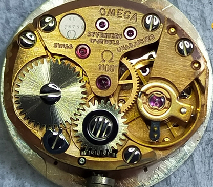 *NEAR MINT* Vintage OMEGA De Ville Cal.1100 Hand Winding Cream Dial Women Watch