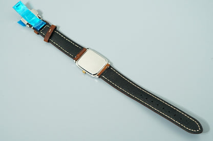 N MINT Vintage 1994 SEIKO SPIRIT 5E31-5B50 Qz White Rectangle 27mm Women Watch