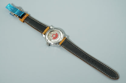 *MINT* Vintage 1980s ORIS Classic 7578 Automatic Black Round 36mm Mens Watch