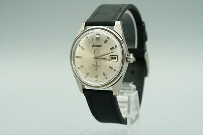 *MINT*Vintage 1977 SEIKO Sportsman 6602-9981 Hand Wind Silver 36mm Mens Watch