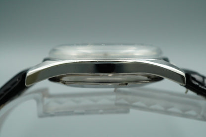 N MINT+++ Vintage 1960s SEIKO SEIKO MATIC Automatic Silver Round 37mm Mens Watch