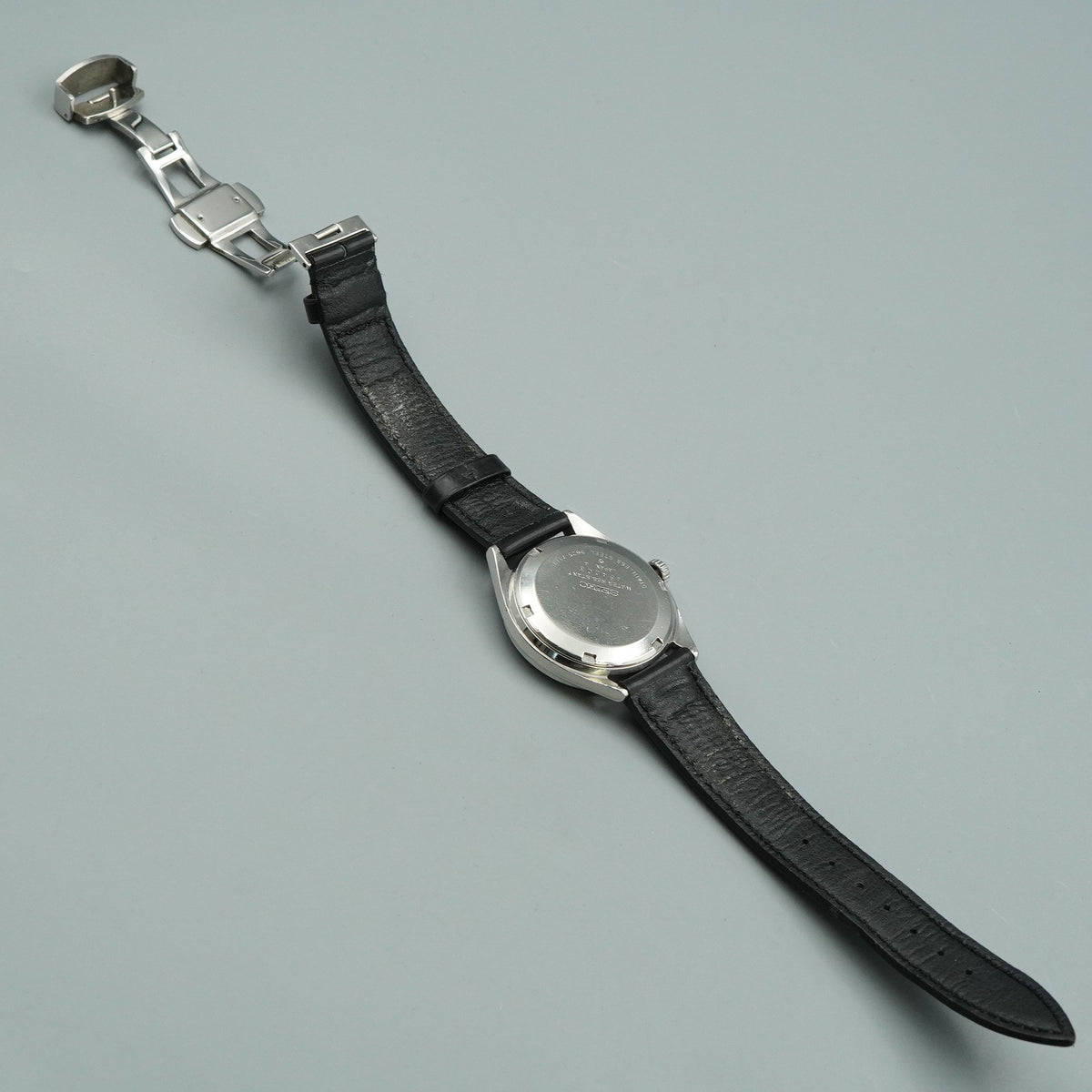 N MINT Vintage SEIKO Hi-Beat 5625-7113 Automatic Silver Round 36mm Mens Watch