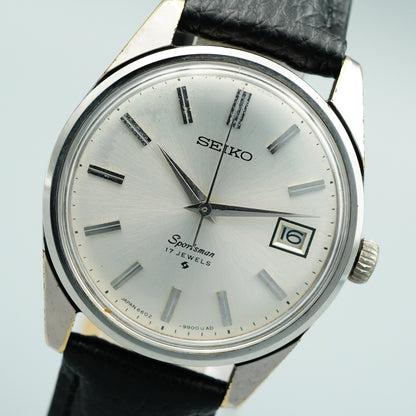 Polished Vintage 1978 SEIKO Sportsman 6602-9982 Hand Wind Silver 36mm Mens Watch