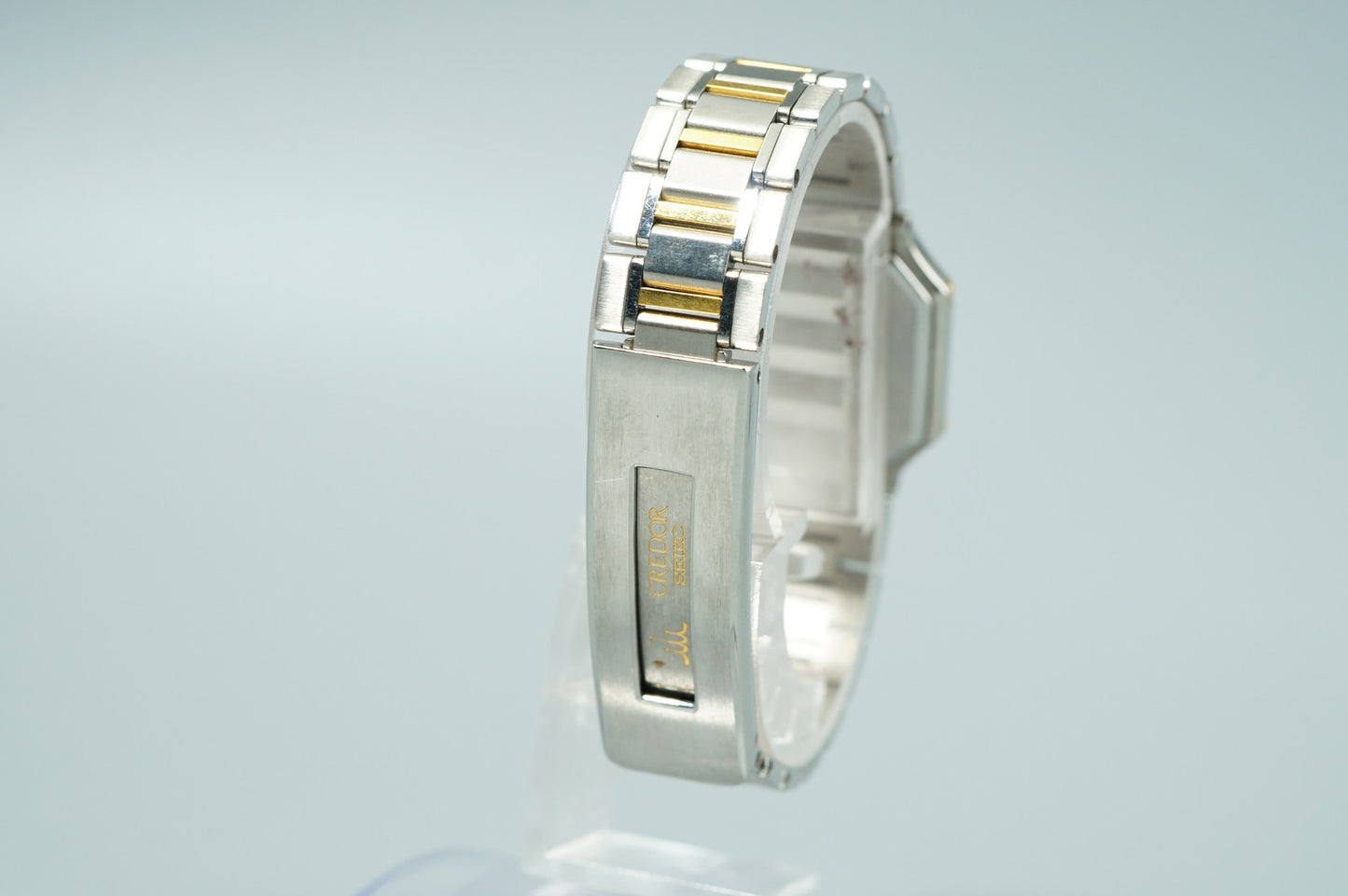 *N MINT* Vintage 1996 SEIKO CREDOR 5A70-3A00 Qz Gray Octagon 22mm Women Watch