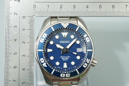 *NEAR MINT*  SEIKO  SCUBA 6R15-00G0 Automatic Blue Dial Round 45mm Mens Watch