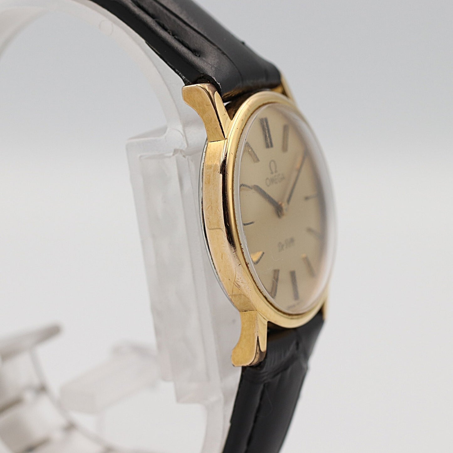 N MINT Vintage 1970 OMEGA De Ville Cal.625 Hand Wind Gold Round 25mm Women Watch