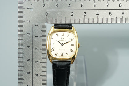 N MINT Vintage 1971 OMEGA De Ville Cal.625 Hand Wind Gold 25mm Women Watch