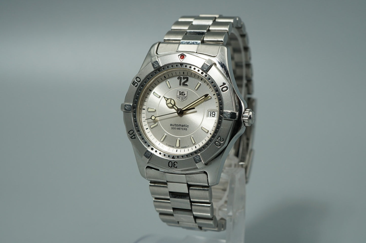 Vintage TAG HEUER 2000 Series Classic WK2116 Automa Silver 39mm Mens Watch