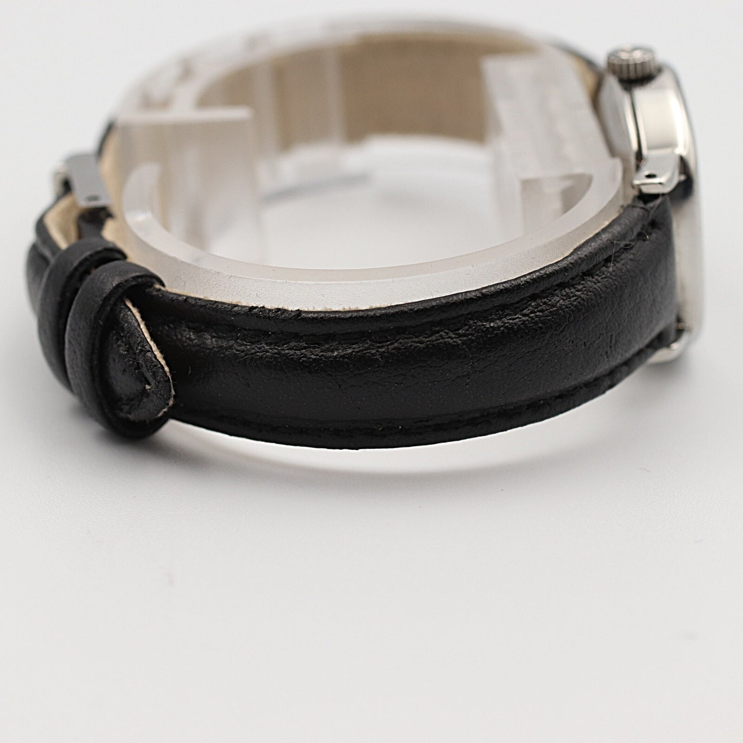 *NEAR MINT* Vintage 1980s OMEGA De Ville Hand Wind Black Square 22mm Women Watch