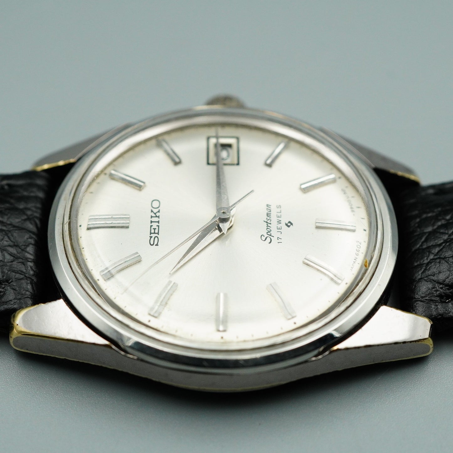 Polished Vintage 1978 SEIKO Sportsman 6602-9982 Hand Wind Silver 36mm Mens Watch