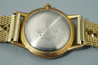 Vintage 1970 SEIKO SPORTSMAN  J15005E Hand Wind Silver Round 35mm Mens Watch