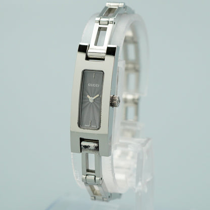 *Exc+5* GUCCI 3900L Quartz Silver Dial Rectangle 12mm Women,Ladies Watch