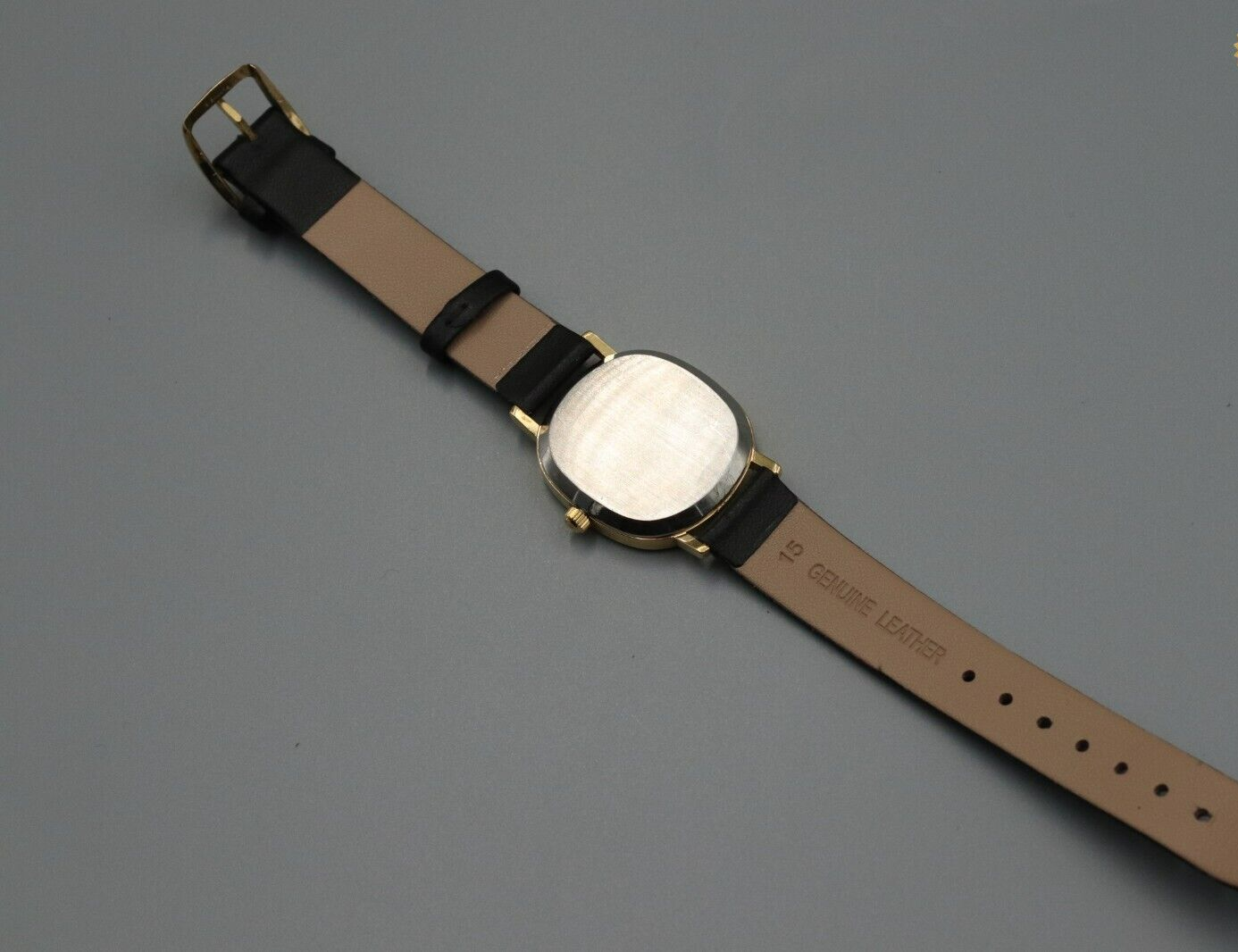*Exc+5* Vintage OMEGA De Ville Cal.1330 Ref.191.0046 Quartz Gold Dial Mens Watch