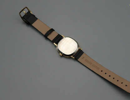 *Exc+5* Vintage OMEGA De Ville Cal.1330 Ref.191.0046 Quartz Gold Dial Mens Watch