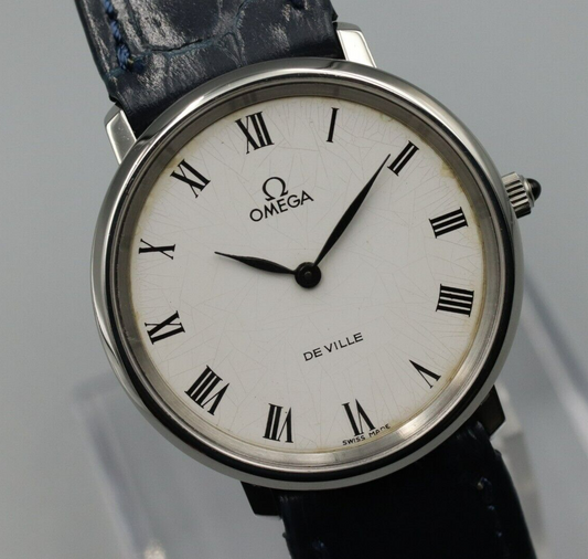 *MINT* Vintage OMEGA De Ville Cal.625 Hand Winding White Dial Round Mens Watch