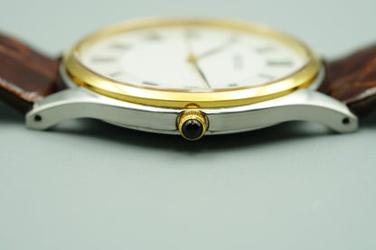 *NEAR MINT* SEIKO Dolce 8J41-0AJ0 Quartz White Dial Round 32mm Mens Watch