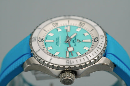 *MINT* BREITLING superocean A17377 Automatic Blue Dial Round 36mm Mens Watch