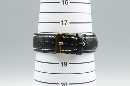 *Exc+5* Vintage SEIKO Dolce 7730-5040 Quartz Black Dial Tank Mens Watch JAPAN