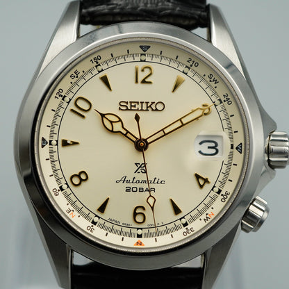 *MINT Box & Paper* SEIKO Prospex Alpinist 6R35-00E0 Automa White 39mm Mens Watch