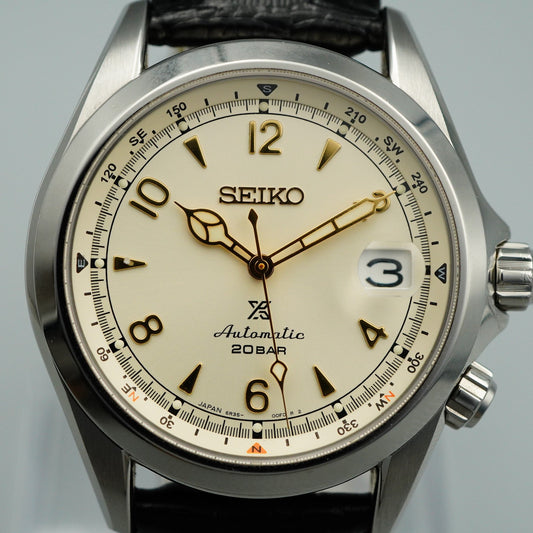 *MINT Box & Paper* SEIKO Prospex Alpinist 6R35-00E0 Automa White 39mm Mens Watch