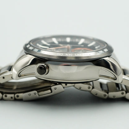 *NEAR MINT* Box & Paper SEIKO ASTRON 7X52-0AF0 Solar Black Round 47mm Mens Watch