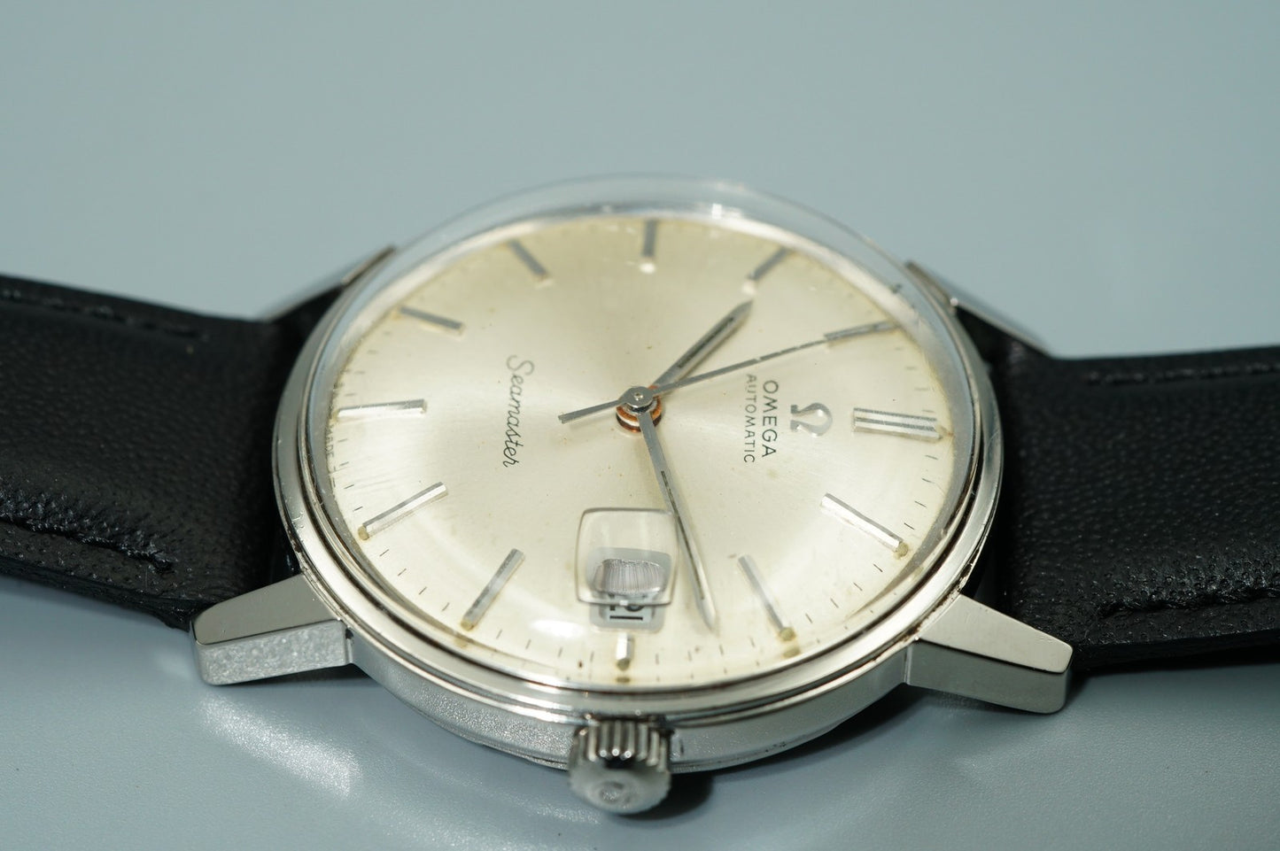 MINT Vintage 1968 OMEGA Seamaster Cal.565 Automatic Silver Dial 34mm Mens Watch