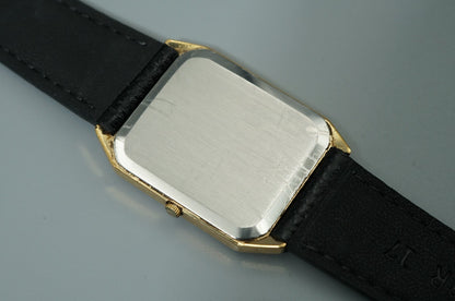 *Exc+4* Vintage 1982 OMEGA De Ville Cal.1417 Qz Gold Octagon 25mm Women Watch