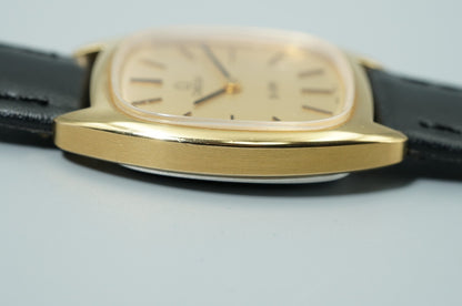 *N MINT* Vintage 1977 OMEGA De Ville Cal.625 Hand Wind Gold 25mm Women Watch