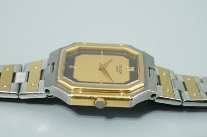 *Exc+5* Vintage SEIKO CREDOR 8420-5360 Quartz Gold Square 23mm Women Watch