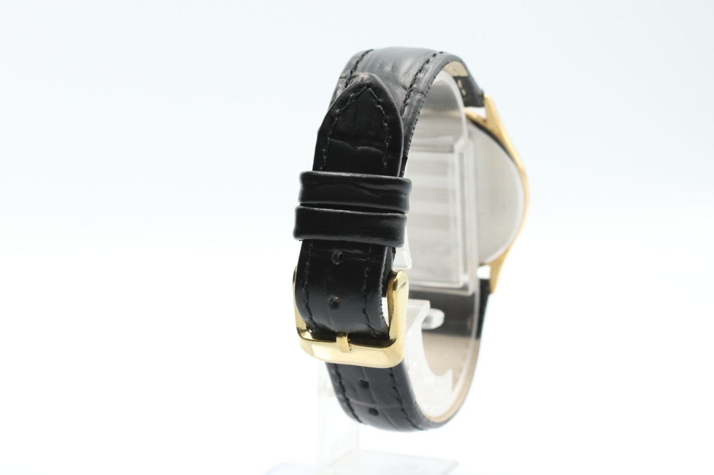 *Exc+5* Vintage OMEGA De Ville Cal.1377 Quartz Gold Dial Round Mens Watch
