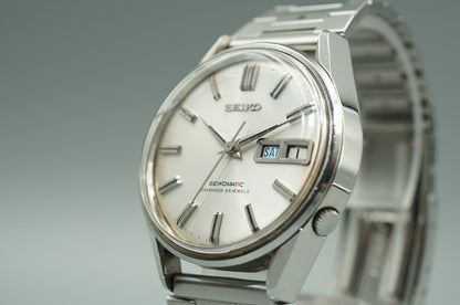 *Exc+4* Vintage 1967 SEIKO SEIKOMATIC 6216-9000 Automatic Silver 37mm Mens Watch