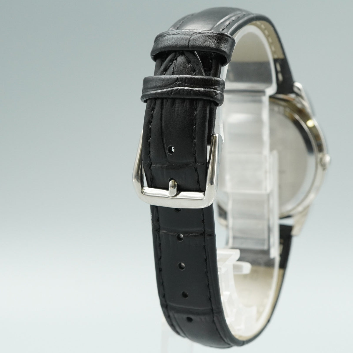 *MINT* Vintage SIKO AVENUE 7F39-6060 Quartz Black Dial Round 35mm Mens Watch