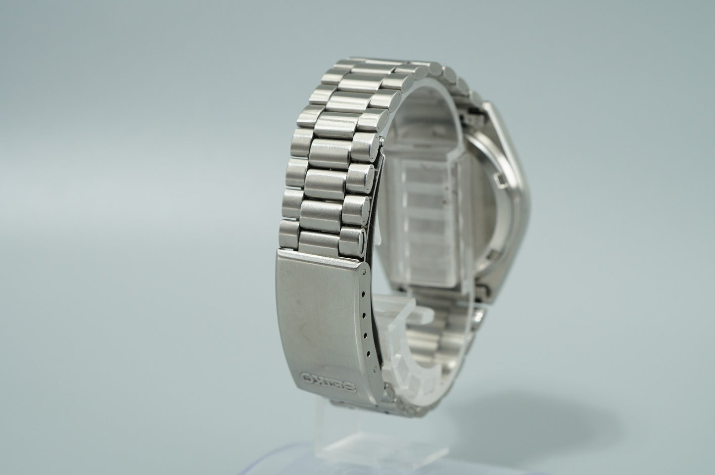 Working for Parts Vintage 1980s SEIKO Silver Wave 8229-8000 Qz 37mm Mens Watch