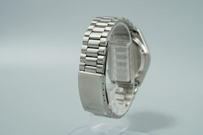 Working for Parts Vintage 1980s SEIKO Silver Wave 8229-8000 Qz 37mm Mens Watch
